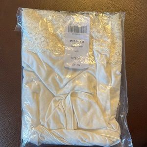 Soma XXL Ivory Embraceable super soft brief. NWT.
